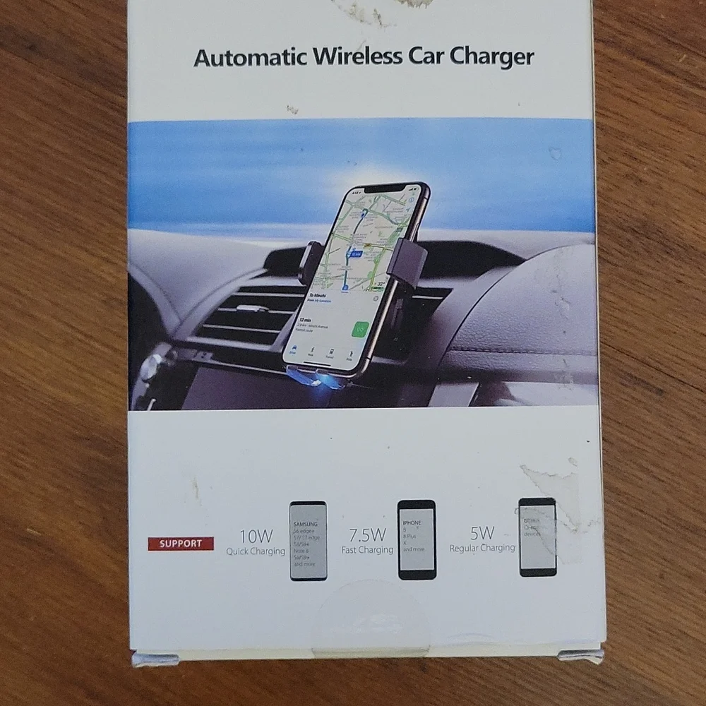 Automatic Wireless Car Charger 10W Quick charge 7.5W Fast 5W Regular  New…